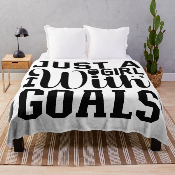 Item preview, Just a Girl with Goals Inspirational Quote #2 designed and sold by NiceQuotesBro.