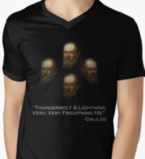 Galileo "Thunderbolt & Lightning, very,very, frightning me" Men's V-Neck T-Shirt
