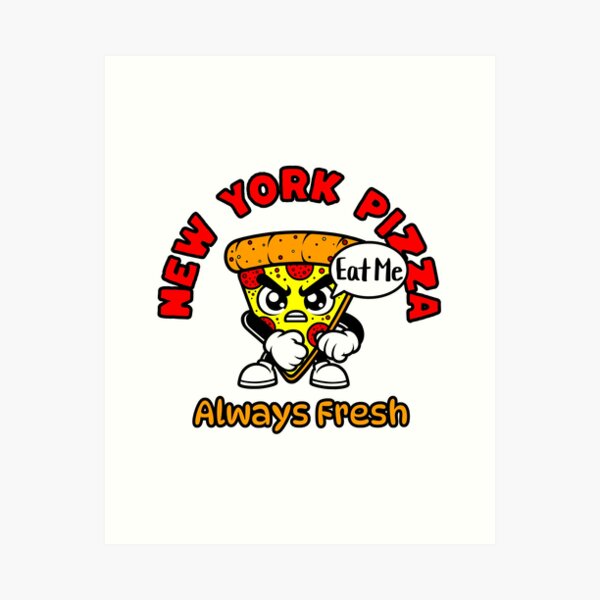 Artikel-Vorschau von NY-Pizza-Cartoon-Typ, designt und verkauft von mwb1274.