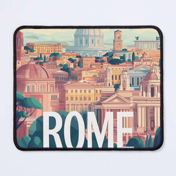 Item preview, Stunning Rome Cityscape Art Print – Vintage-Inspired Italian Decor designed and sold by nomiraclehere.