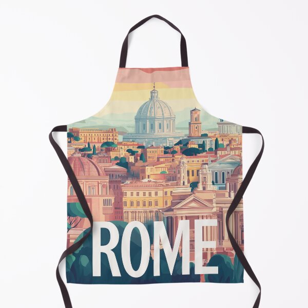 Item preview, Stunning Rome Cityscape Art Print – Vintage-Inspired Italian Decor designed and sold by nomiraclehere.