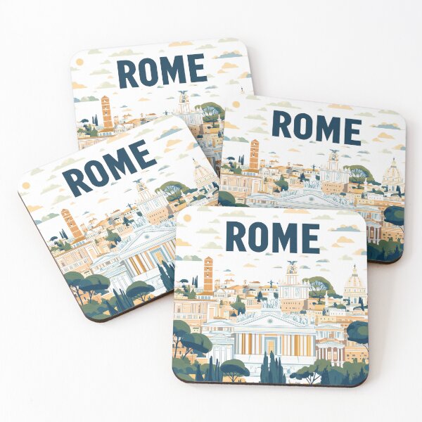 Item preview, Stunning Rome Cityscape Art Print – Vintage-Inspired Italian Decor designed and sold by nomiraclehere.