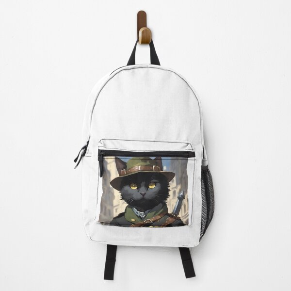 Item preview, Adventurous Cat Warrior - Fantasy RPG Feline Illustration designed and sold by CrownedCanvas.
