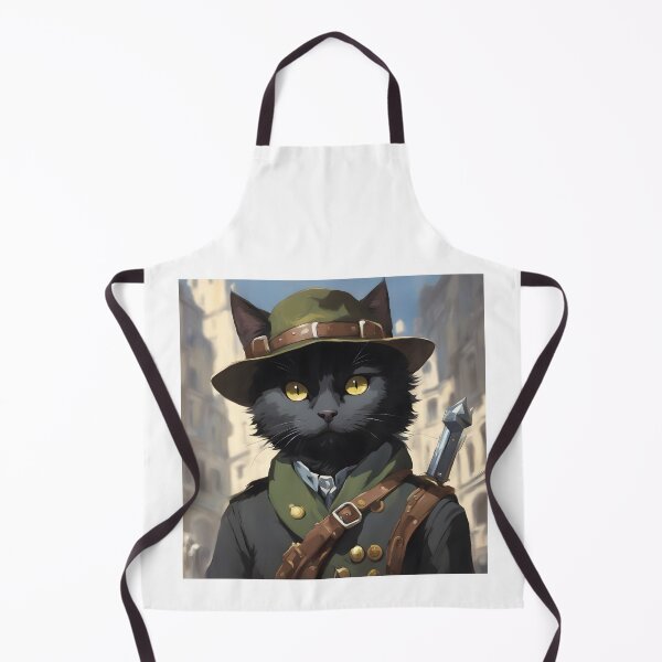 Item preview, Adventurous Cat Warrior - Fantasy RPG Feline Illustration designed and sold by CrownedCanvas.