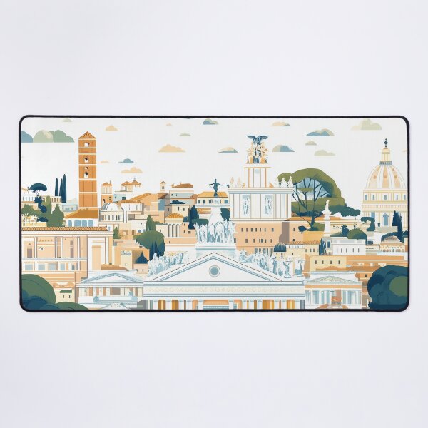 Item preview, Stunning Rome Cityscape Art Print – Vintage-Inspired Italian Decor designed and sold by nomiraclehere.