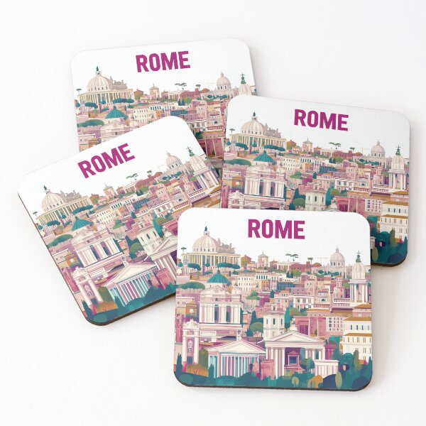Item preview, Stunning Rome Cityscape Art Print – Vintage-Inspired Italian Decor designed and sold by nomiraclehere.
