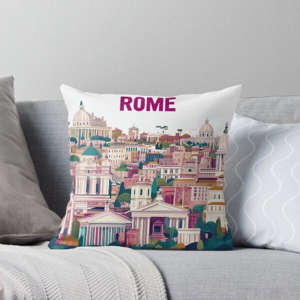 Item preview, Stunning Rome Cityscape Art Print – Vintage-Inspired Italian Decor designed and sold by nomiraclehere.