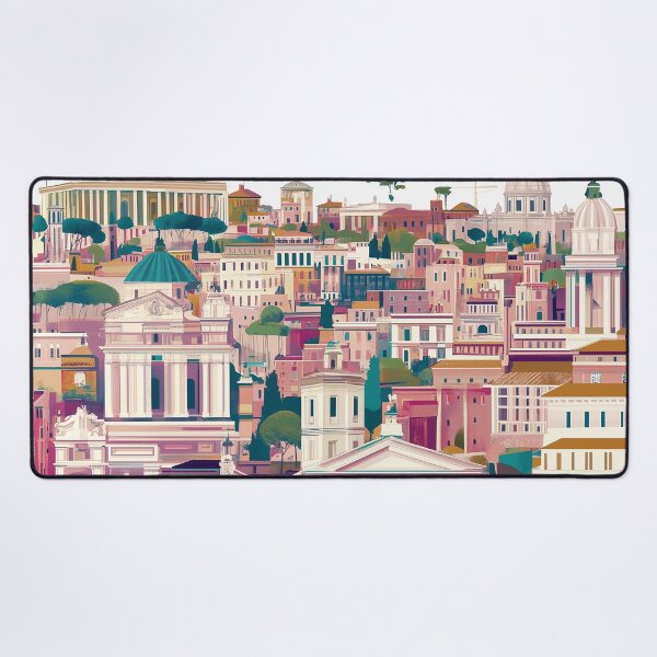 Item preview, Stunning Rome Cityscape Art Print – Vintage-Inspired Italian Decor designed and sold by nomiraclehere.