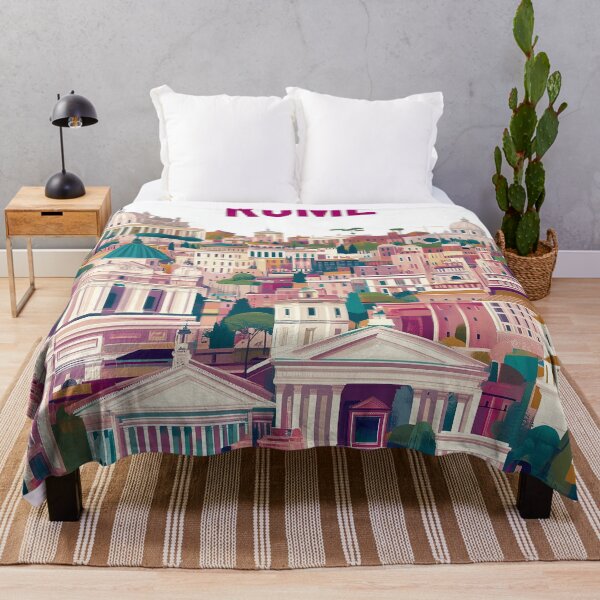 Item preview, Stunning Rome Cityscape Art Print – Vintage-Inspired Italian Decor designed and sold by nomiraclehere.