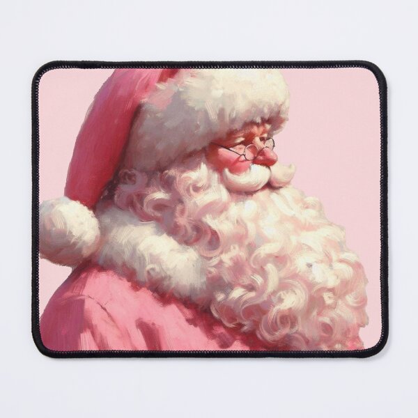 Item preview, Pink Santa Claus Girly Christmas Painting designed and sold by Creative Brat Design Studio.
