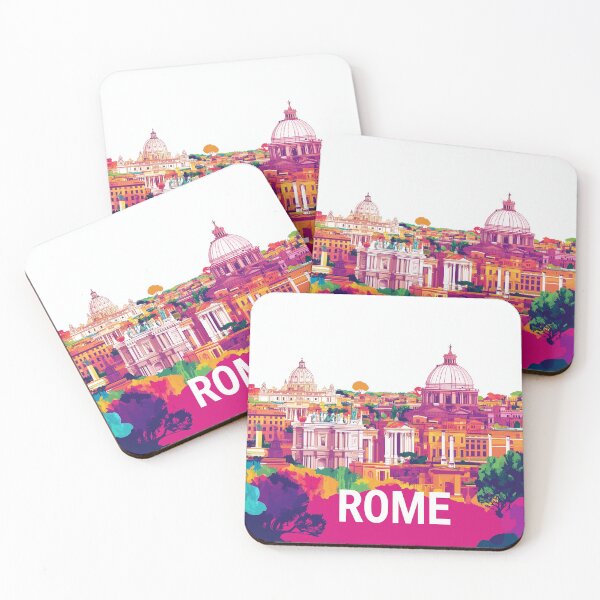 Item preview, Stunning Rome Cityscape Art Print – Vintage-Inspired Italian Decor designed and sold by nomiraclehere.
