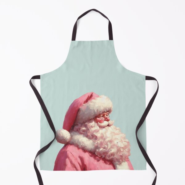 Item preview, Pink Santa Claus Vintage Christmas Painting designed and sold by Creative Brat Design Studio.