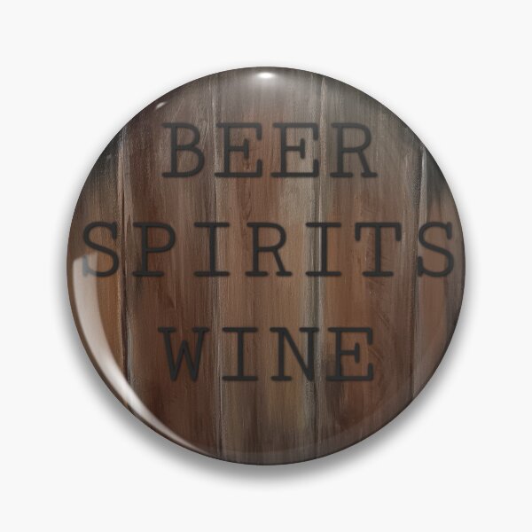 Item preview, Beer Spirits Wine Mount Barker Acrylic Painted Drum Lid MINE Funny Cool designed and sold by ClosLineDesigns.
