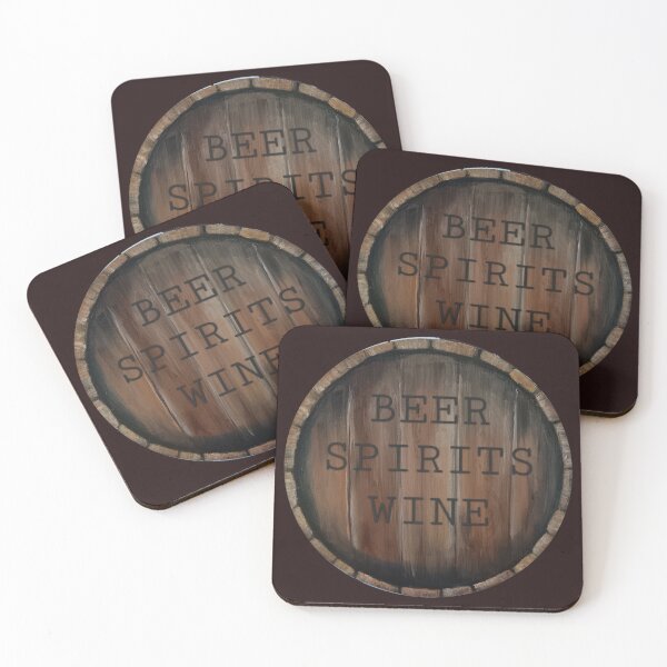 Item preview, Beer Spirits Wine Mount Barker Acrylic Painted Drum Lid MINE Funny Cool designed and sold by ClosLineDesigns.