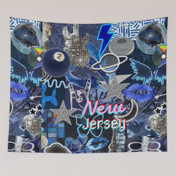 Item preview, New Jersey COLLAGE designed and sold by dormsanddoodles.