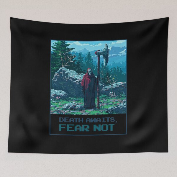 Item preview, Death Awaits, Fear Not designed and sold by MagicAxe.