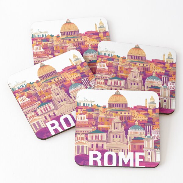 Item preview, Stunning Rome Cityscape Art Print – Vintage-Inspired Italian Decor designed and sold by nomiraclehere.