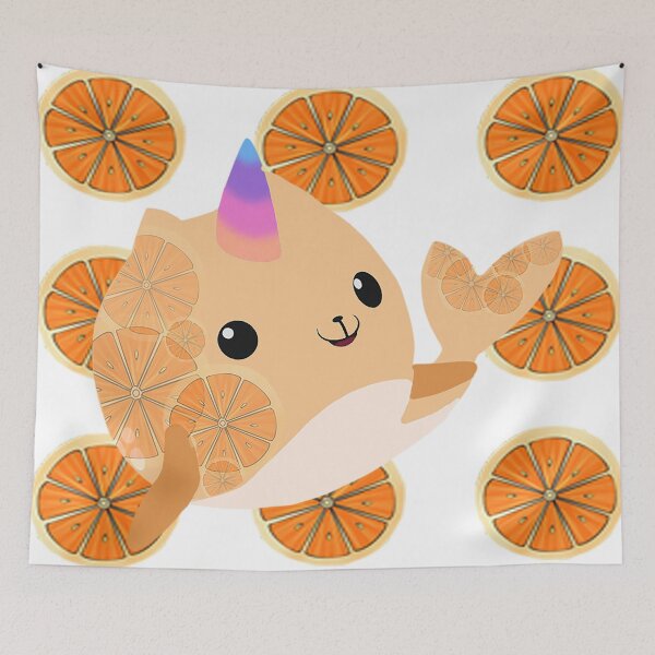 Item preview, orange narwhal designed and sold by BMBIllustration.