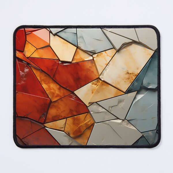 Item preview, Geometric - Cracks Crimson and Grey designed and sold by KootenayDesigns.