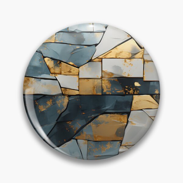Item preview, Geometric - Cracks White and Tea designed and sold by KootenayDesigns.
