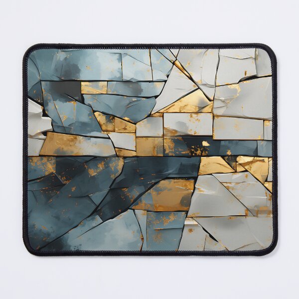 Item preview, Geometric - Cracks White and Tea designed and sold by KootenayDesigns.