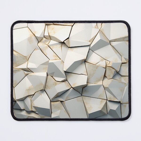 Item preview, Geometric - Cracks White designed and sold by KootenayDesigns.