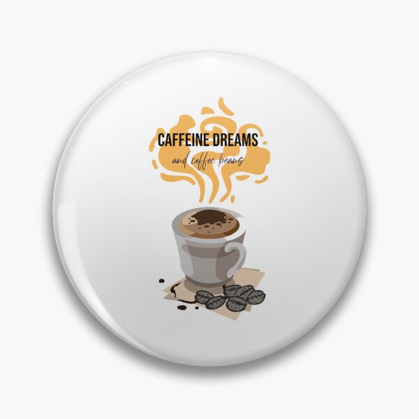Item preview, Caffeine dreams and coffee beans designed and sold by Charm-Designs.