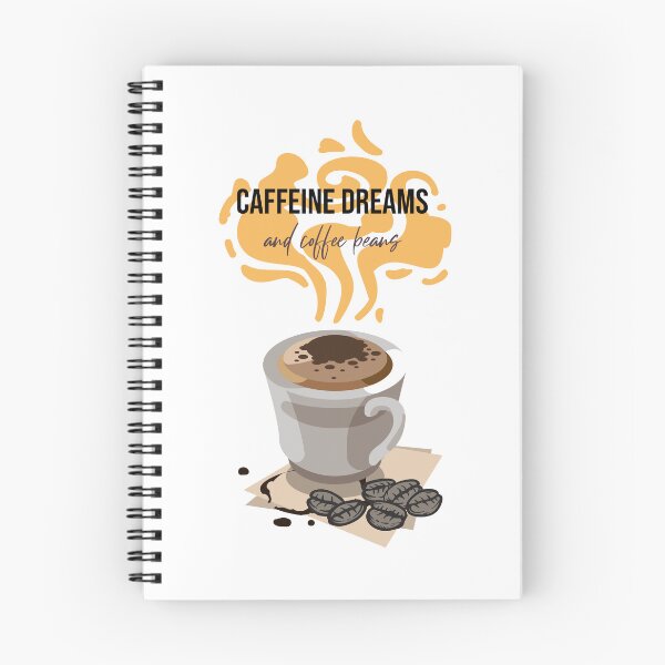 Item preview, Caffeine dreams and coffee beans designed and sold by Charm-Designs.