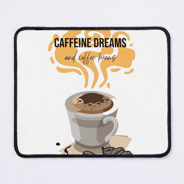 Item preview, Caffeine dreams and coffee beans designed and sold by Charm-Designs.