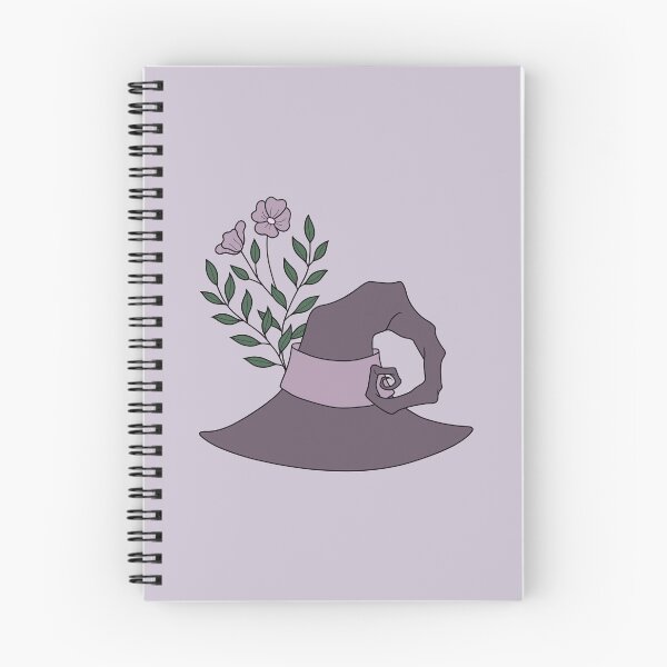 Item preview, Cute, Curly Purple Witch Hat with Flowers designed and sold by DappledMoon.