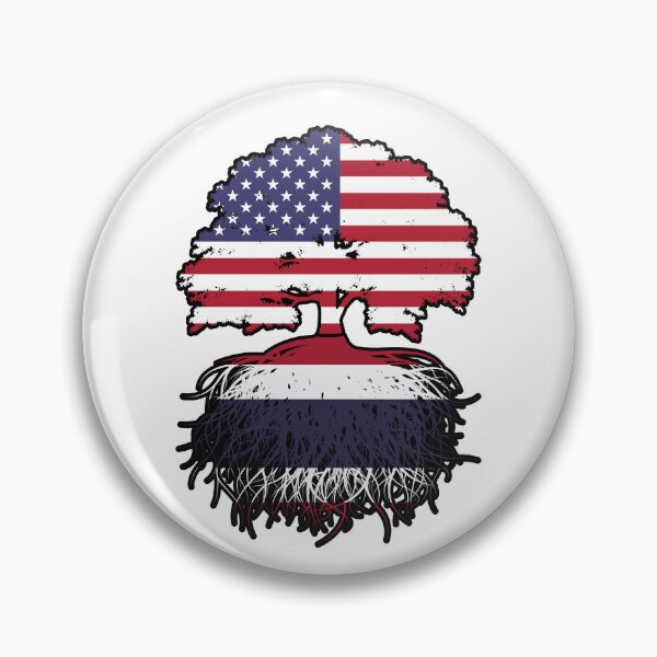 Item preview, Thailand Thai American USA Tree Roots Flag designed and sold by FlagX.