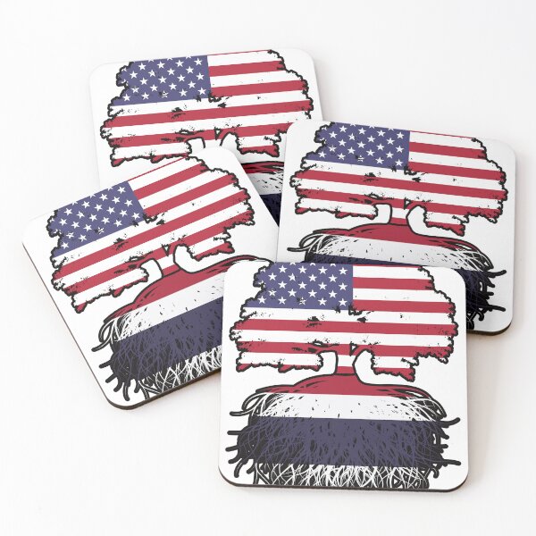 Item preview, Thailand Thai American USA Tree Roots Flag designed and sold by FlagX.
