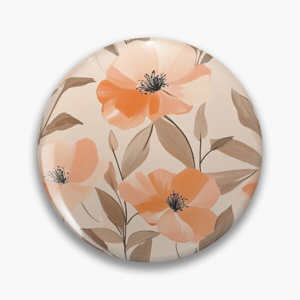 Item preview, Orange Charming Flower Seemless designed and sold by NQArtDesign.
