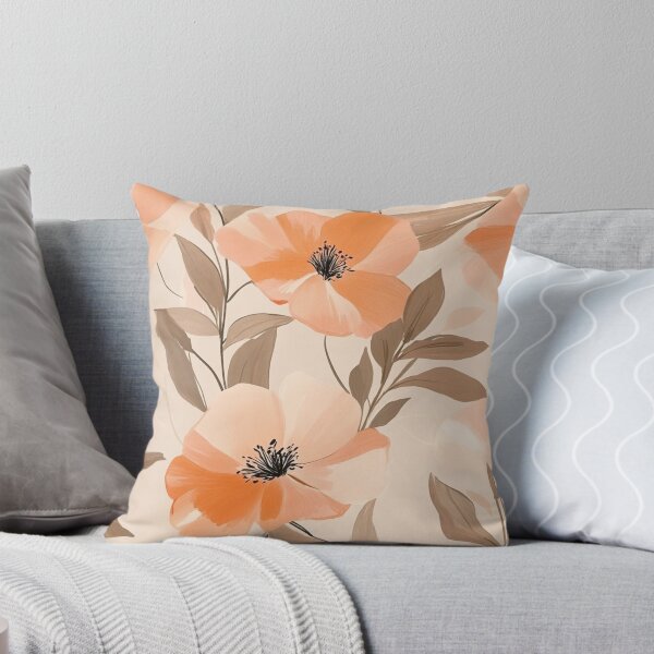 Item preview, Orange Charming Flower Seemless designed and sold by NQArtDesign.