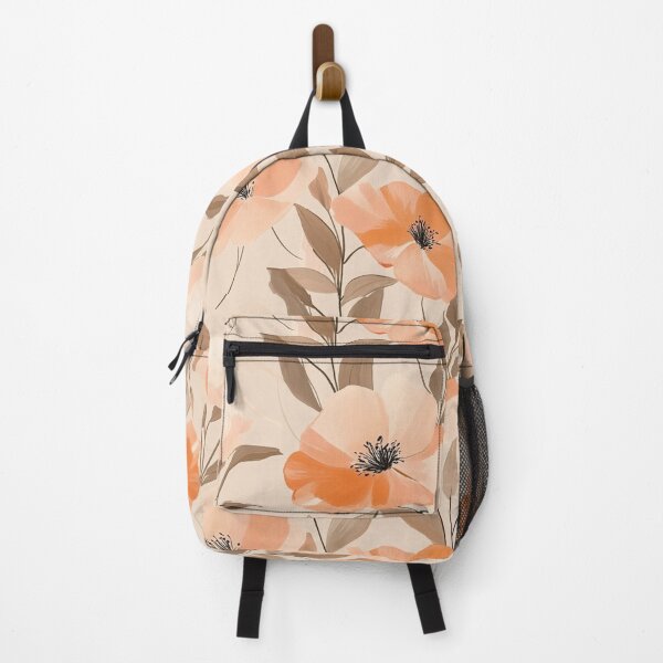 Item preview, Orange Charming Flower Seemless designed and sold by NQArtDesign.
