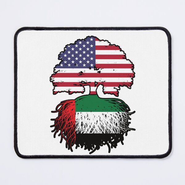 Item preview, United Arab Emirates Emirati American USA Tree Roots Flag designed and sold by FlagX.