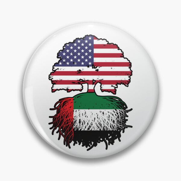 Item preview, United Arab Emirates Emirati American USA Tree Roots Flag designed and sold by FlagX.