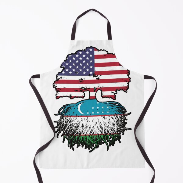 Item preview, Uzbekistan Uzbekistani American USA Tree Roots Flag designed and sold by FlagX.