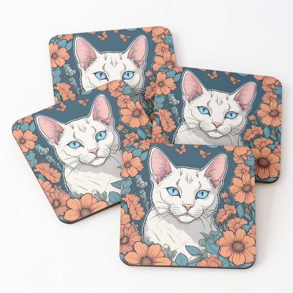 Item preview, White Cat designed and sold by Catty Purrs.