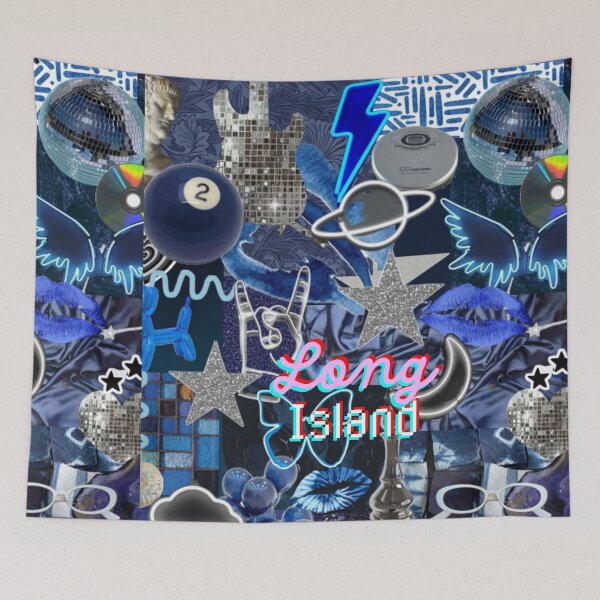 Item preview, Long Island New York COLLAGE designed and sold by dormsanddoodles.