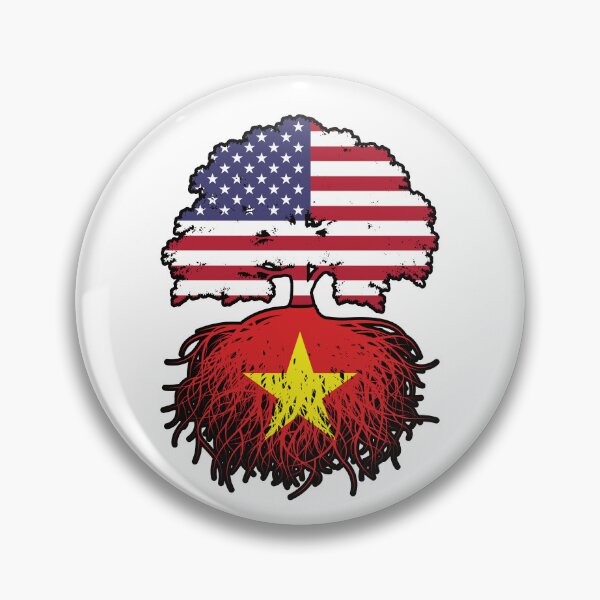 Item preview, Vietnam Vietnamese American USA Tree Roots Flag designed and sold by FlagX.