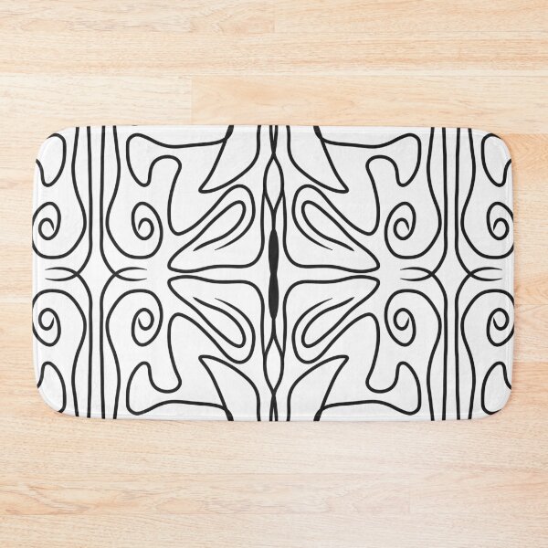 Item preview, Black and White sketch, simple symmetrical pattern designed and sold by Stefrait-7.