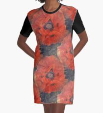 POPPIES Graphic T-Shirt Dress