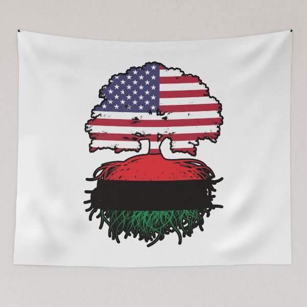 Item preview, Africa African American USA Tree Roots Flag designed and sold by FlagX.