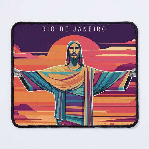 Item preview, Rio de Janeiro Sunset Christ the Redeemer Paper Art designed and sold by paulo silveira.