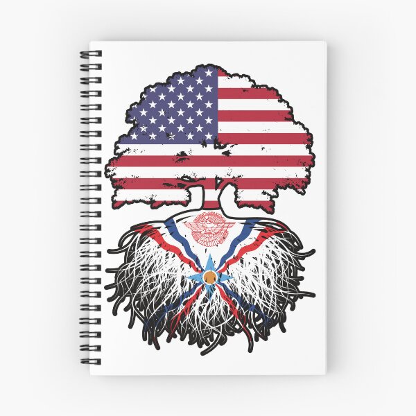 Artikelvorschau, Assyrien Assyrische Amerikaner USA Baumwurzeln Flagge entworfen und verkauft von FlagX.