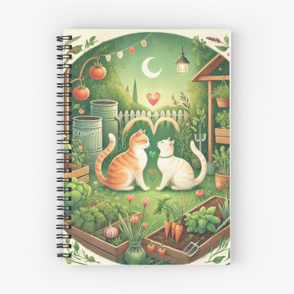 Item preview, "True Love in Nature: Cats in a Sustainable Garden" designed and sold by Milina3.