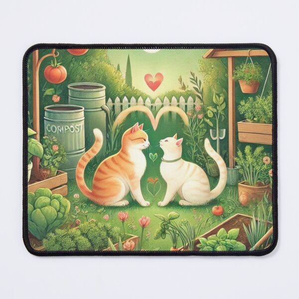 Item preview, "True Love in Nature: Cats in a Sustainable Garden" designed and sold by Milina3.