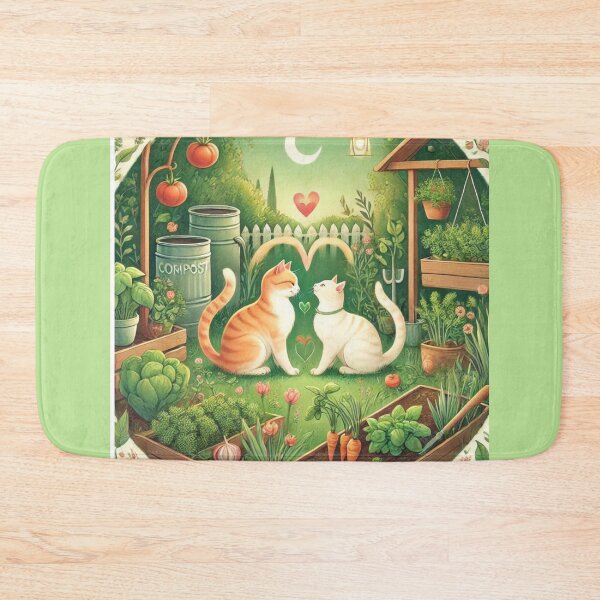 Item preview, "True Love in Nature: Cats in a Sustainable Garden" designed and sold by Milina3.