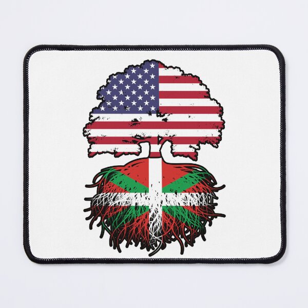Item preview, Basque American USA Tree Roots Flag designed and sold by FlagX.